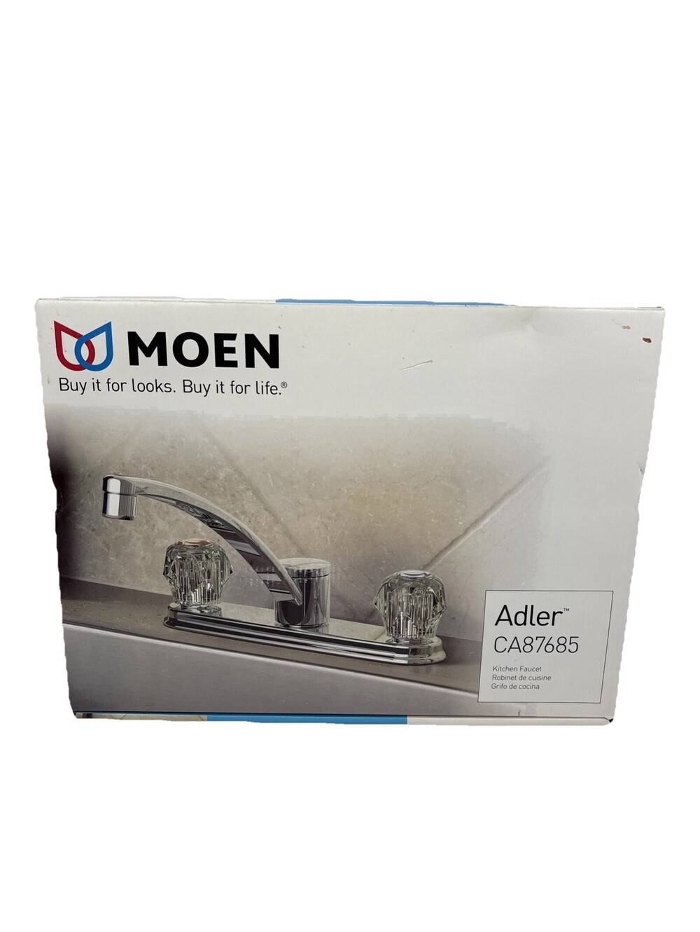 Moen Adler CA87685 Single Handle Kitchen Faucet Chrome Set